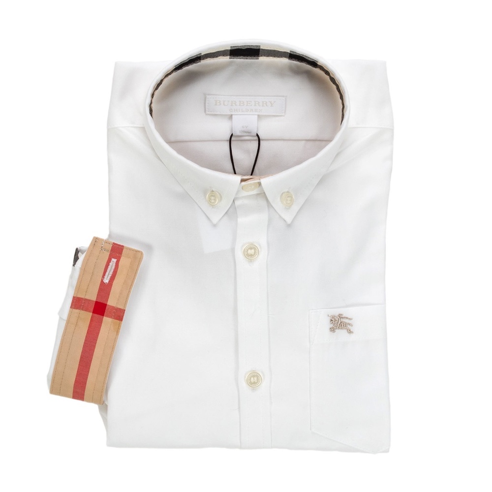 Burberry Boy Oxford White Shirt